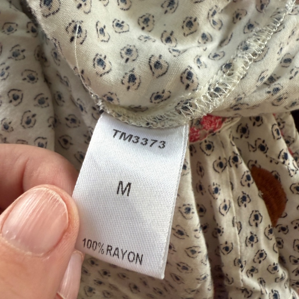 THML Embroidered Printed Top M Colorful - Picture 3 of 6